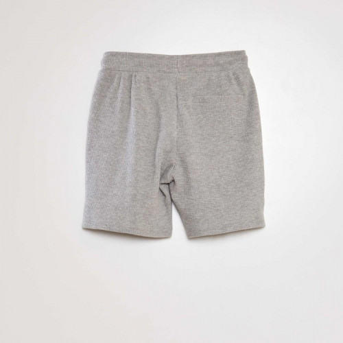 Short en nid d'abeilles - Gris