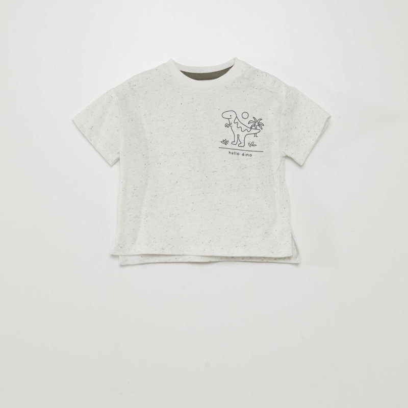 T-shirt moucheté - Gris