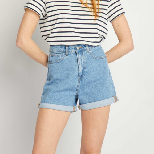 Short en jean - Bleu