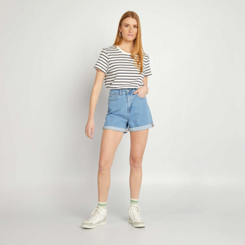 Short en jean - Bleu