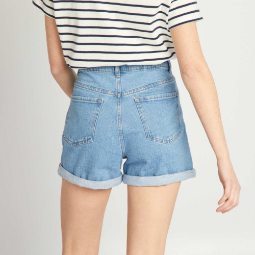 Short en jean - Bleu