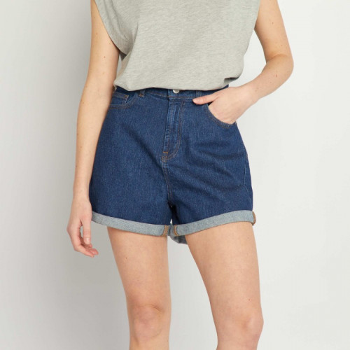 Short en jean - Bleu