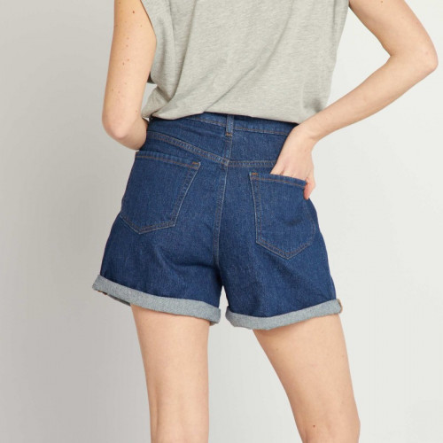 Short en jean - Bleu