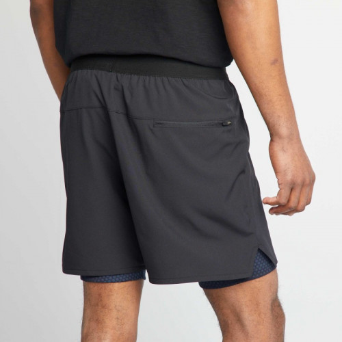 Short de sport 2-en-1 - Noir