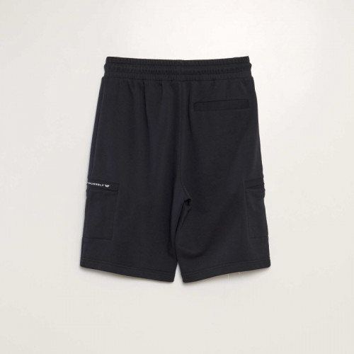 Short de jogging façon french terry - Noir