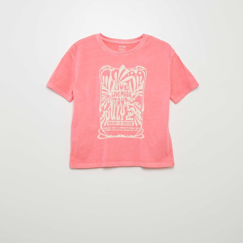 T-shirt imprimé - Rose