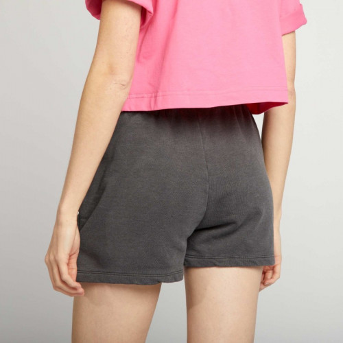 Short en molleton fin - Noir