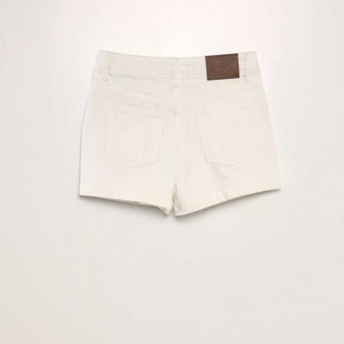 Jupe short en jean - Blanc