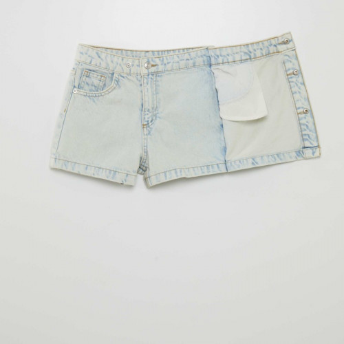 Jupe short en jean - Bleu