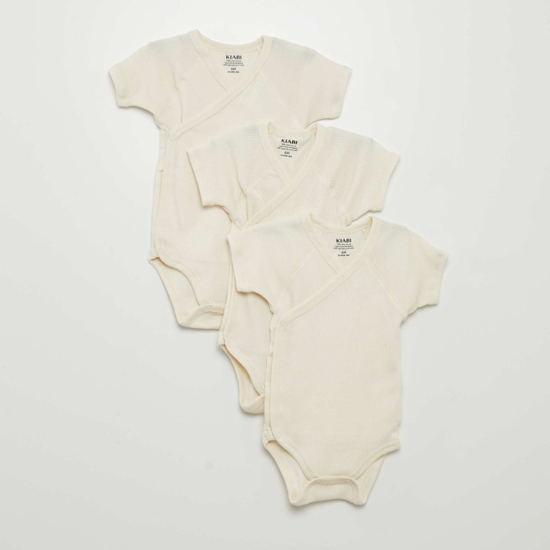 Lot de 3 bodies undyed - Beige