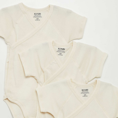 Lot de 3 bodies undyed - Beige