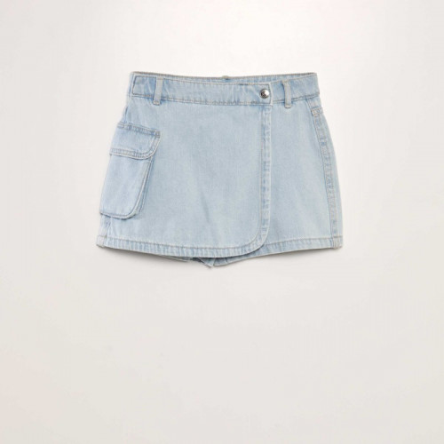 Jupe short en jean - Bleu