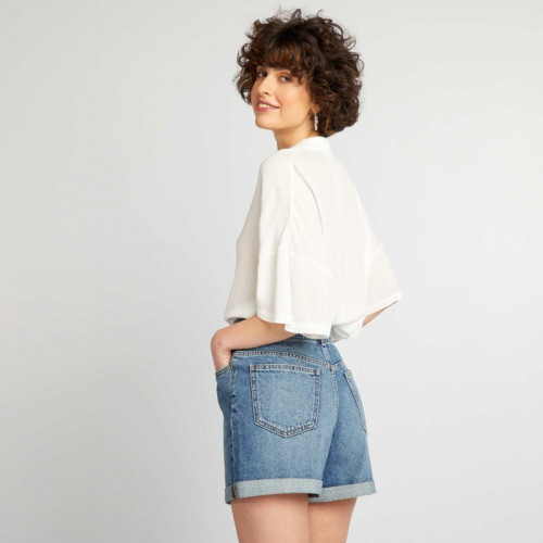 Short en jean - Bleu