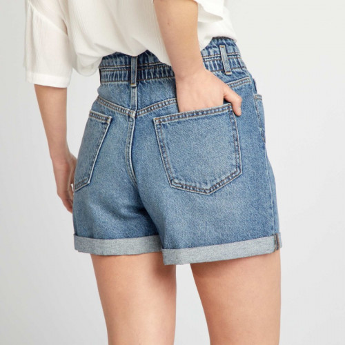 Short en jean - Bleu