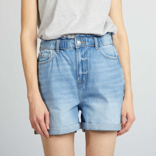 Short en jean - Bleu