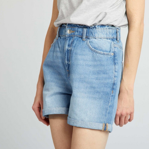 Short en jean - Bleu