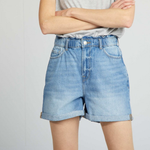 Short en jean - Bleu