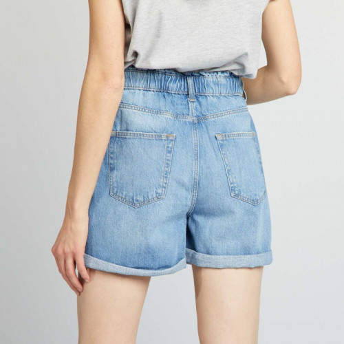 Short en jean - Bleu