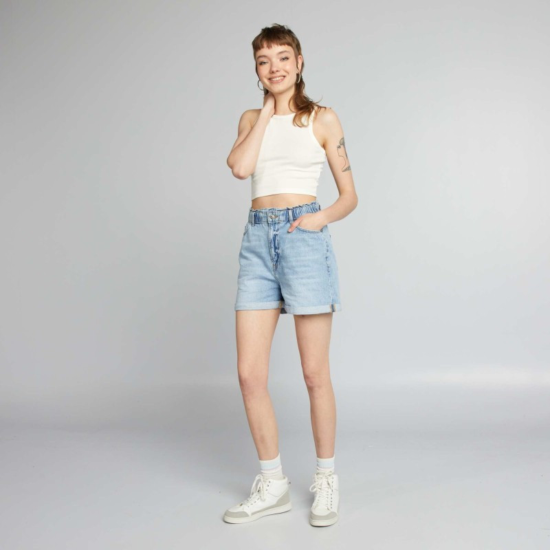 Short en jean - Bleu clair