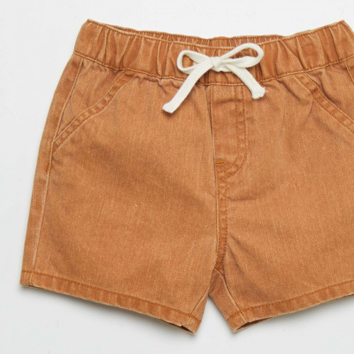 Short en denim coloré - Orange