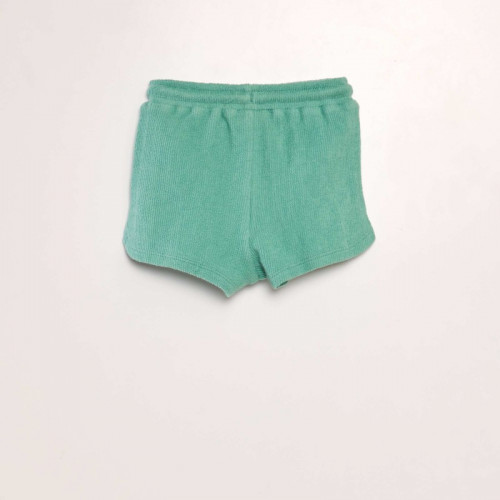 Short uni style matière éponge - Vert