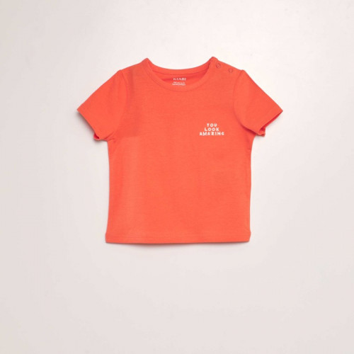 Lot de 2 t-shirts unis - Rouge