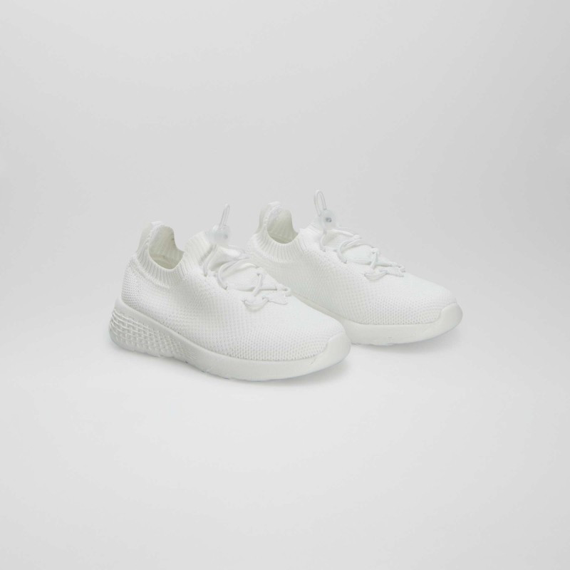 Baskets en mesh esprit running - Blanc