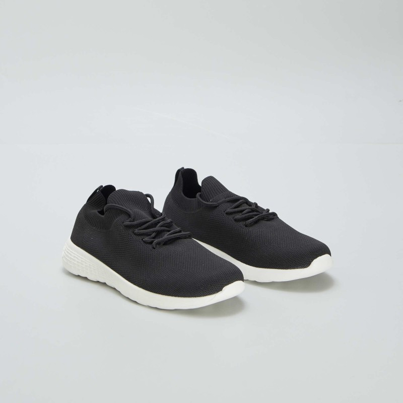 Baskets en mesh esprit running - Noir