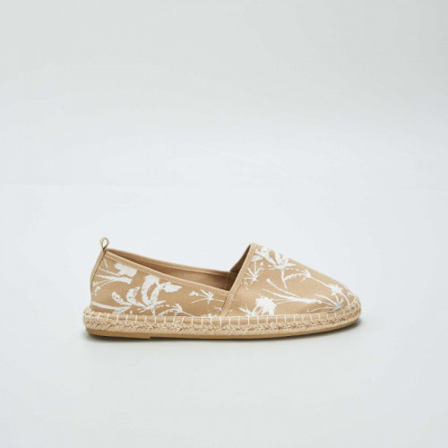 Espadrilles à imprimés - Beige