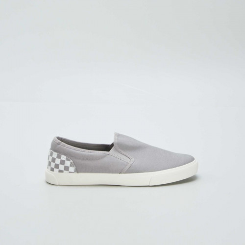 Baskets slip-on à empiècement - Gris