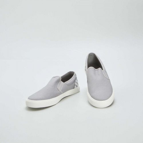 Baskets slip-on à empiècement - Gris