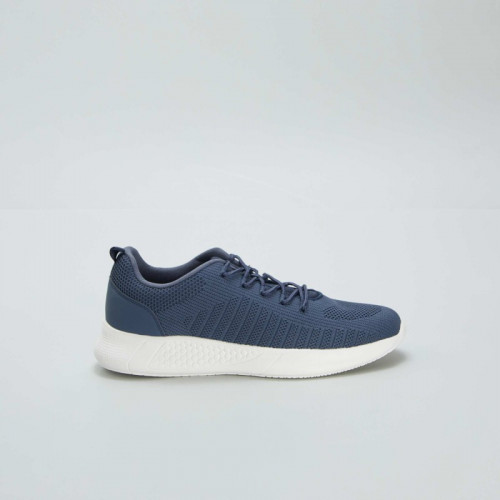 Baskets en mesh esprit running - Bleu marine