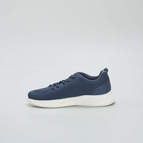 Baskets en mesh esprit running - Bleu marine