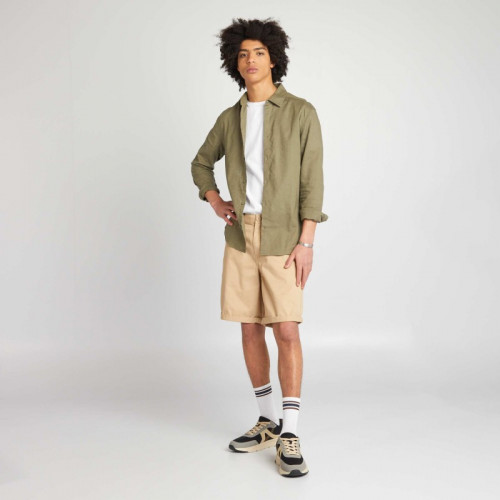 Short chino droit - Beige