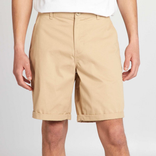 Short chino droit - Beige