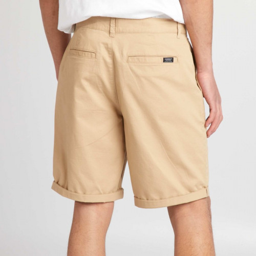 Short chino droit - Beige