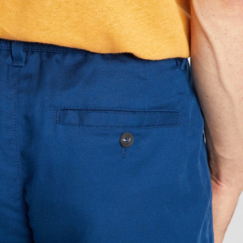 Pantalon chino en lin - Bleu