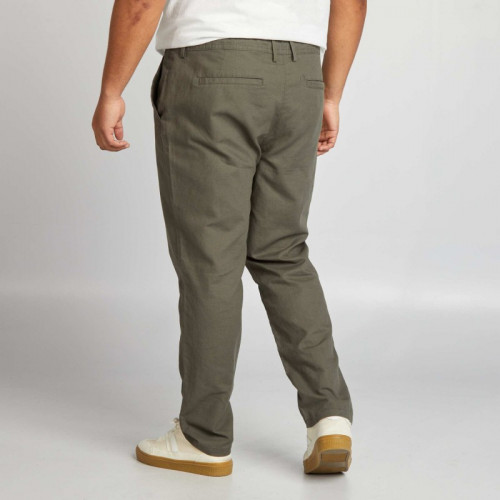 Pantalon chino à coupe slim - Kaki