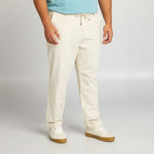 Pantalon chino à coupe slim - Beige