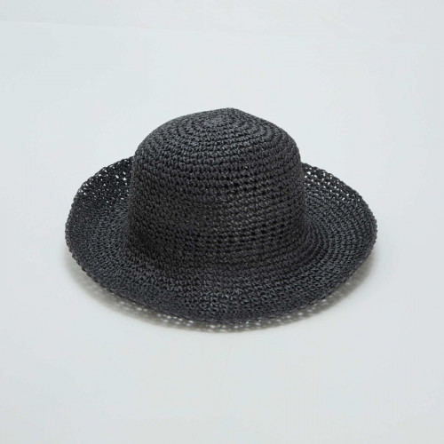 Chapeau cloche uni - Noir