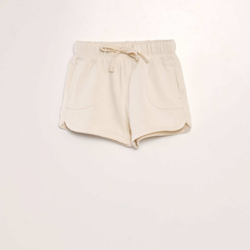 Short en french terry - Blanc