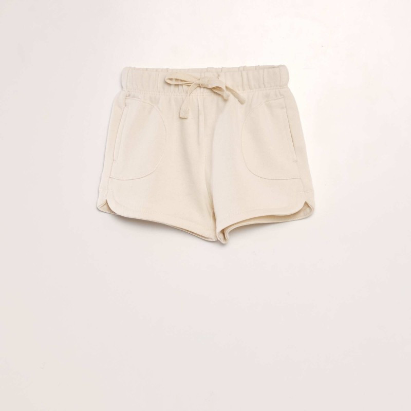 Short en french terry - Blanc