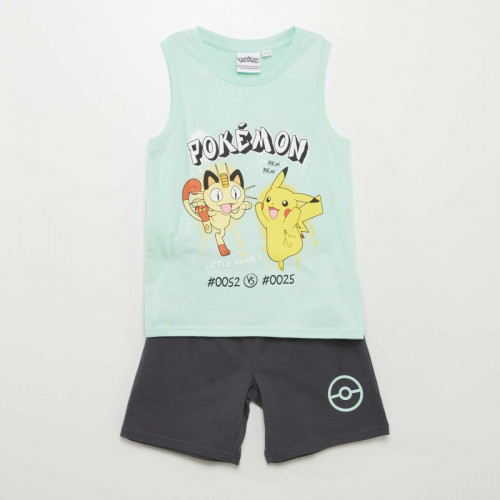 Ensemble pyjama 'Pokemon' débardeur + short - 2 pièces - Bleu