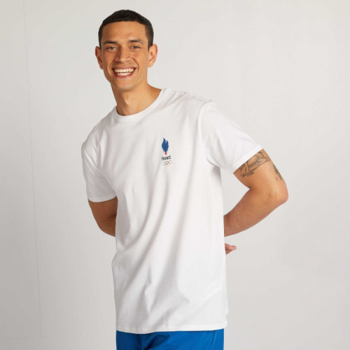 T-shirt en jersey - Equipe de France Olympique - Blanc