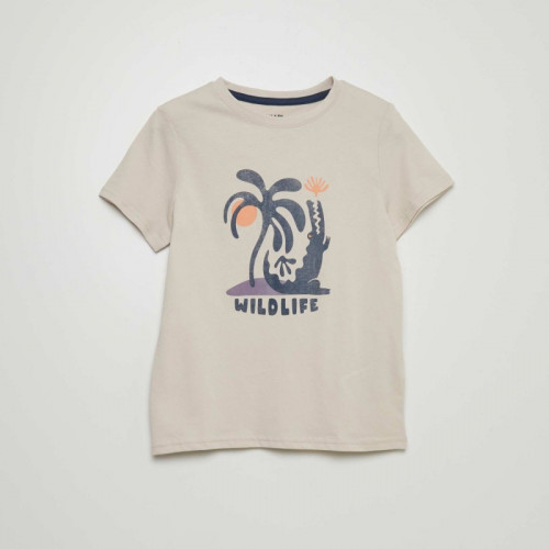 T-shirt en jersey  'surf' n - Blanc