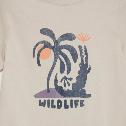 T-shirt en jersey  'surf' n - Blanc