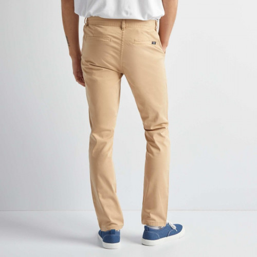 Pantalon chino uni - Beige