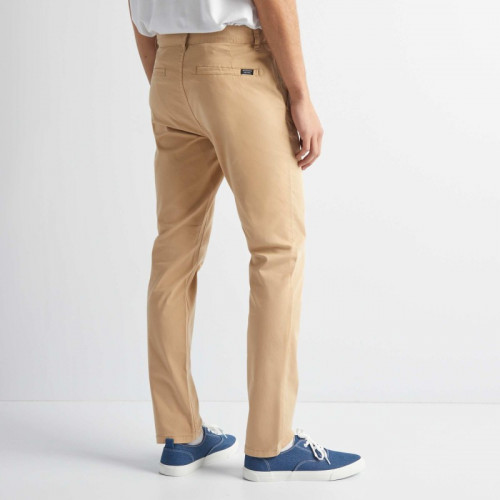 Pantalon chino uni - Beige