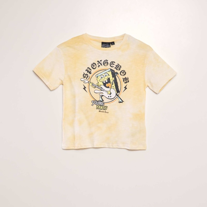 T-shirt  'Bob l'éponge' manches courtes - Jaune