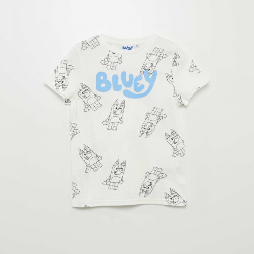 T-shirt 'Bluey' manches courtes - Blanc